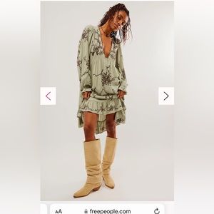 NWT! Free People Estella Embroidered Mini Dress